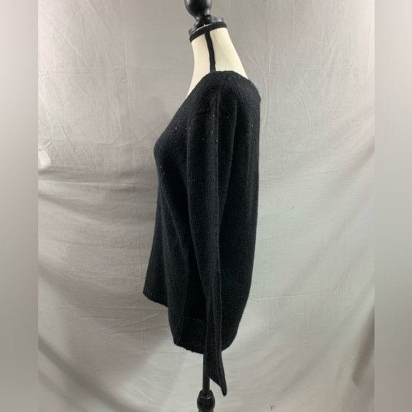 Black Sweater With Glitter Beads - Picture 2 of 6